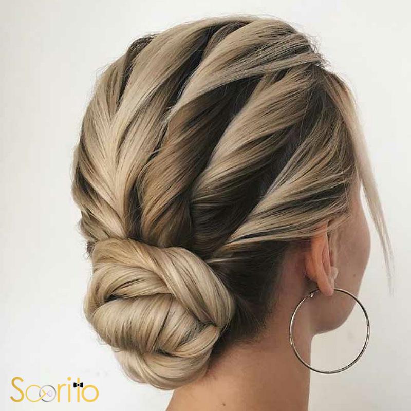 شینیون ساده دخترانه مجلسی