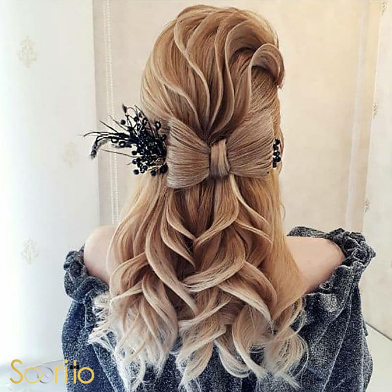 شینیون ساده دخترانه مجلسی