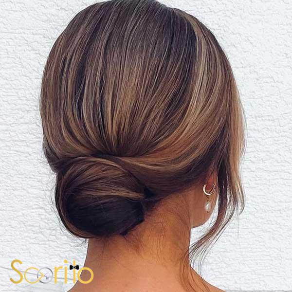 شینیون ساده و شیک اروپایی