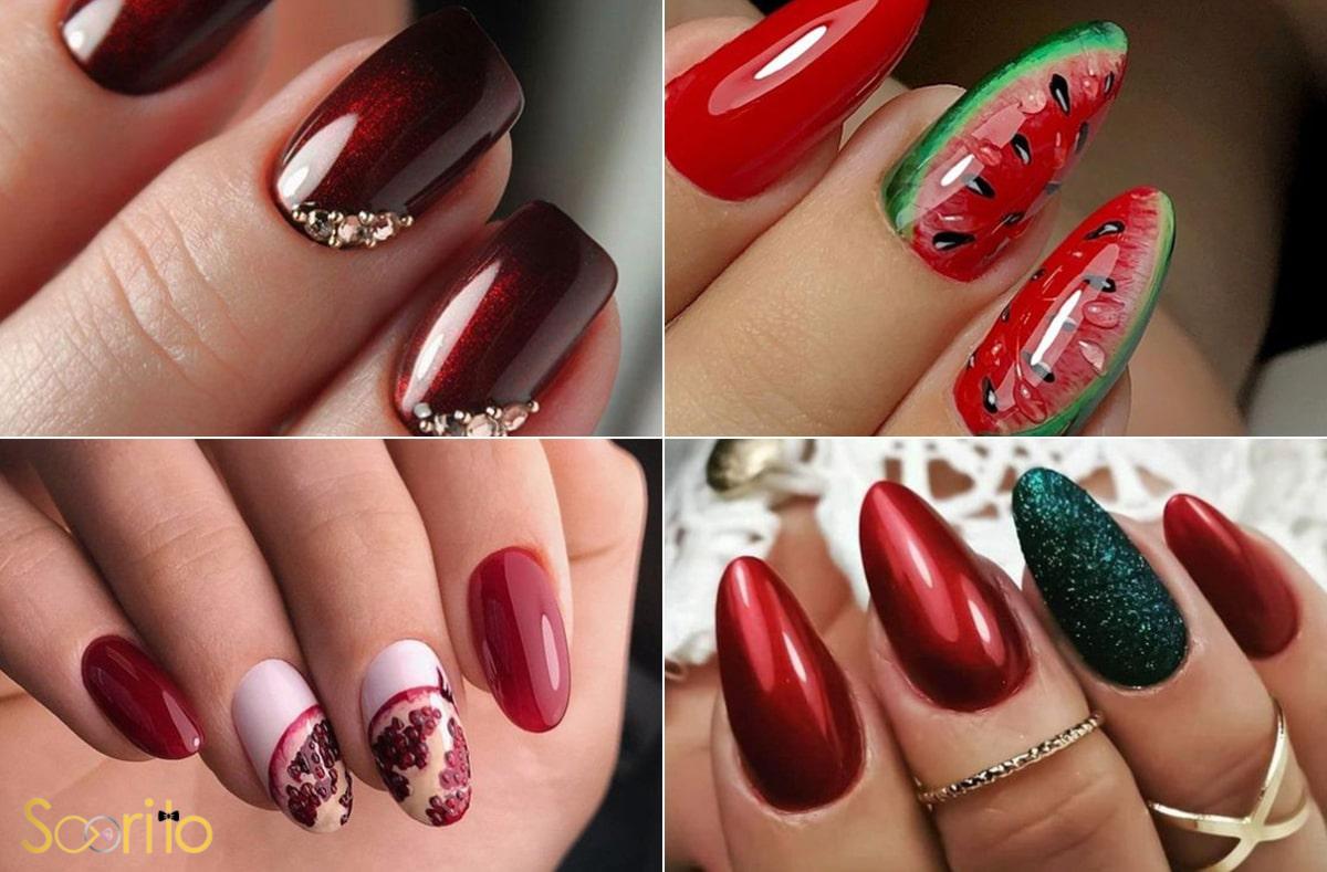 مدل ناخن یلدایی