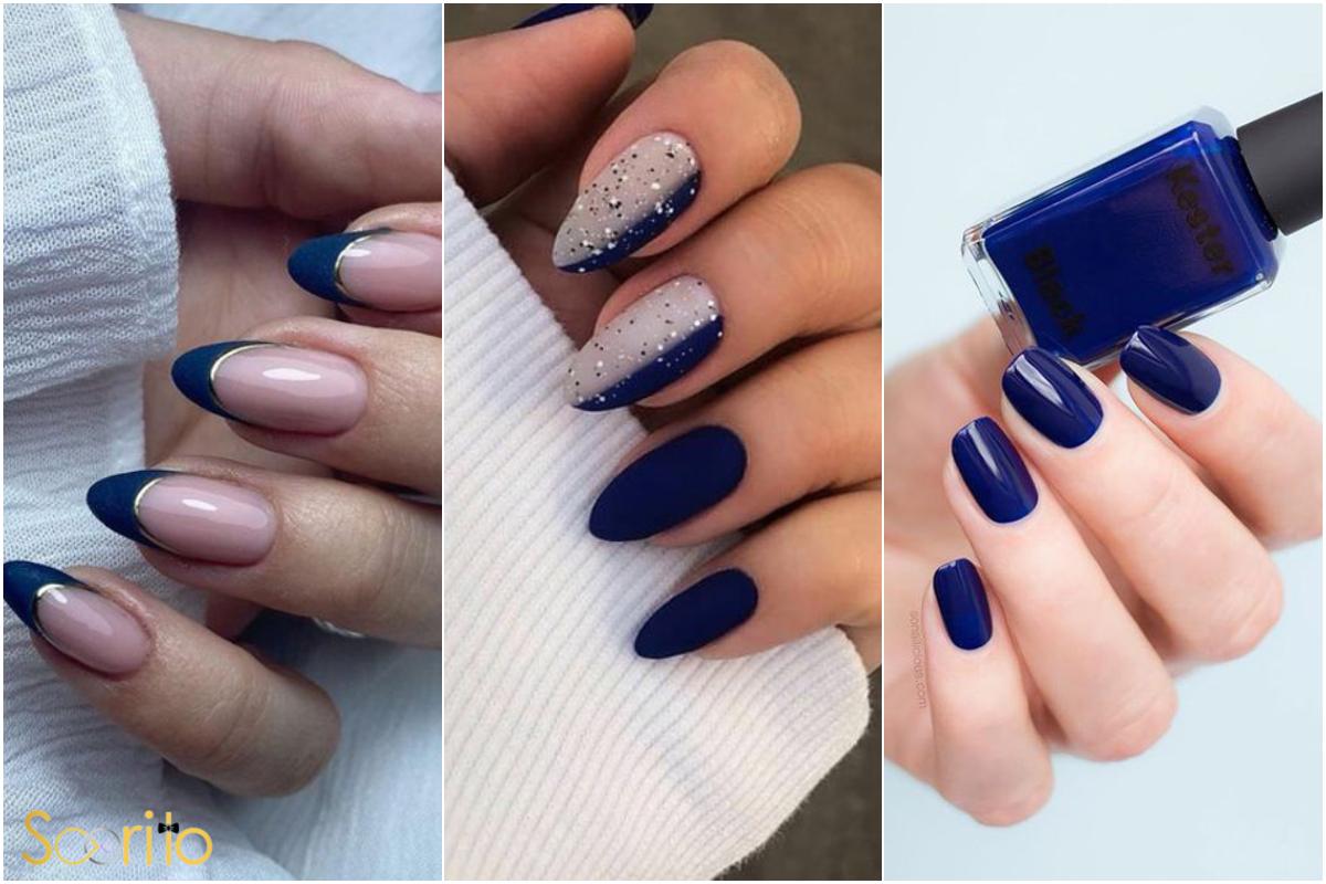 ناخن آبی کاربنی